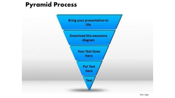 PowerPoint Process Pyramid Process Business Ppt Slides