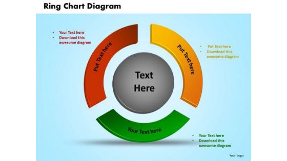 PowerPoint Process Ring Chart Diagram Marketing Ppt Template