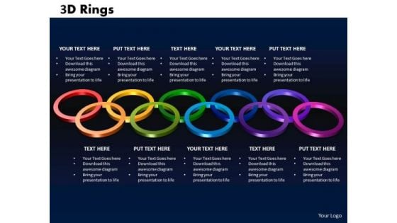 PowerPoint Process Rings Marketing Ppt Slides