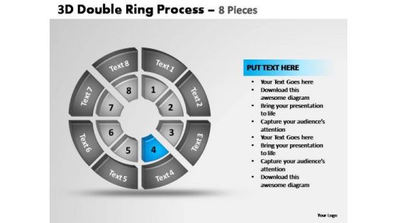 PowerPoint Process Sales Double Ring Ppt Design