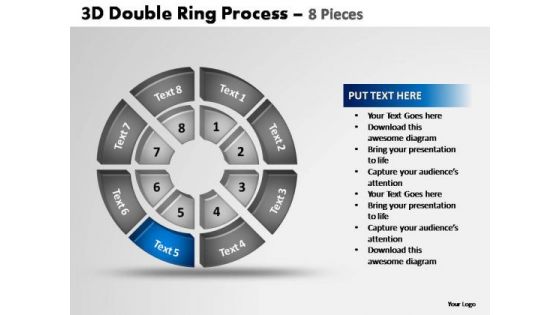 PowerPoint Process Sales Double Ring Ppt Theme