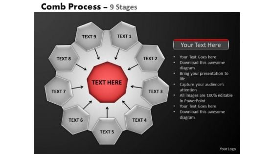 PowerPoint Process Sales Hub And Spokes Process Ppt Backgrounds