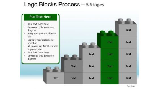 PowerPoint Process Sales Lego Ppt Slide