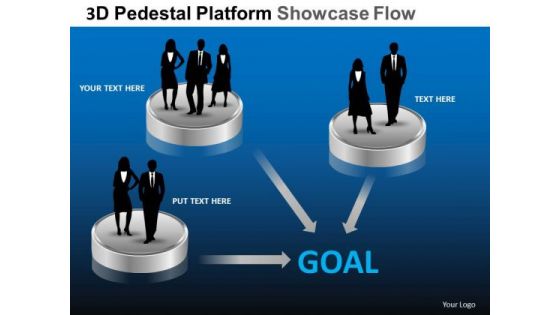 PowerPoint Process Sales Pedestal Platform Showcase Ppt Presentation