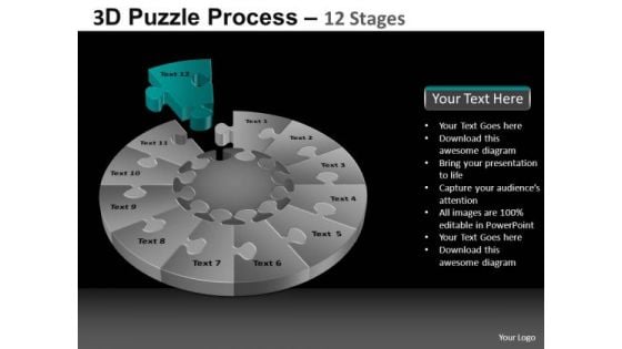 PowerPoint Process Sales Puzzle Process Ppt Layouts