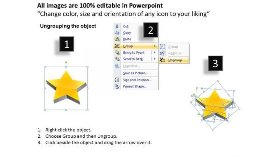 PowerPoint Process Sales Stars Ppt Layout
