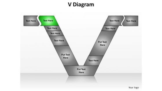 PowerPoint Process Sales V Diagram Ppt Designs