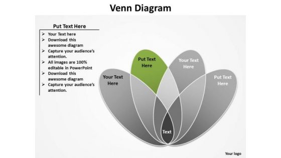 PowerPoint Process Sales Venn Diagram Ppt Slides