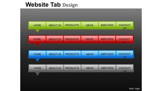 PowerPoint Process Sales Website Ppt Backgrounds