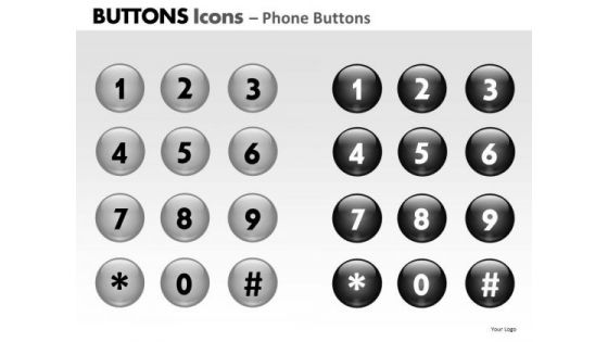 PowerPoint Process Strategy Buttons Icons Ppt Presentation