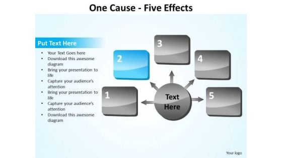 PowerPoint Process Strategy Five Effects Ppt Backgrounds