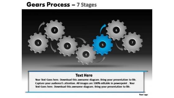 PowerPoint Process Strategy Gears Process Ppt Designs