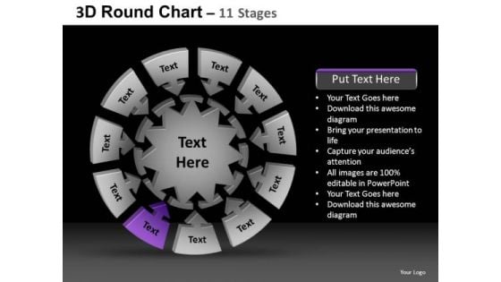 PowerPoint Process Strategy Round Chart Ppt Design