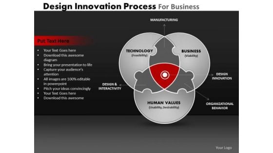 PowerPoint Process Strategy Venn Diagram Ppt Slides