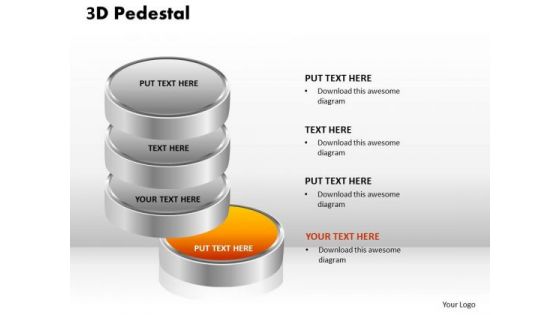 PowerPoint Process Success 3d Pedestal Ppt Backgrounds