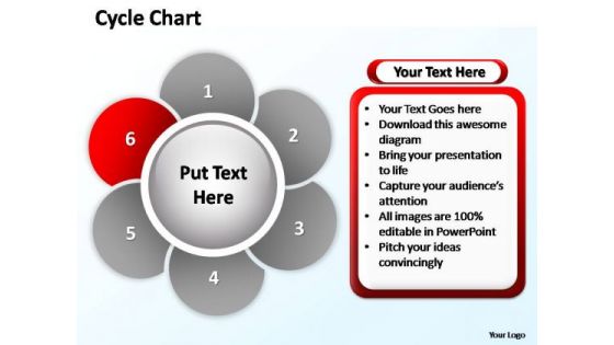 PowerPoint Process Success Cycle Chart Ppt Slide Layout