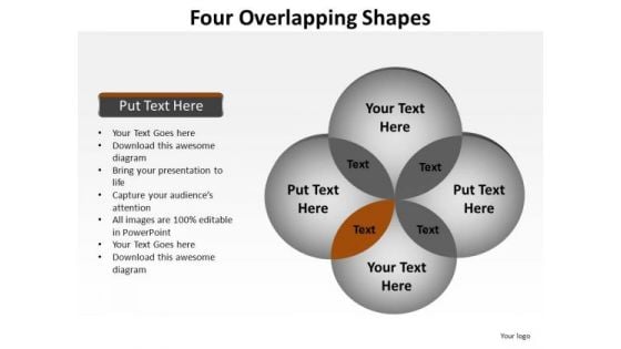 PowerPoint Process Success Four Overlapping Ppt Themes