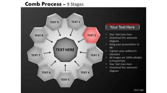 PowerPoint Process Success Hub And Spokes Process Ppt Themes