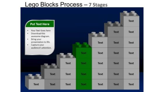 PowerPoint Process Success Lego Blocks Ppt Design