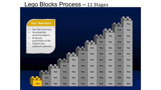 PowerPoint Process Success Lego Blocks Ppt Themes