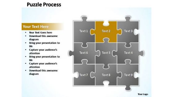 PowerPoint Process Success Puzzle Ppt Slides