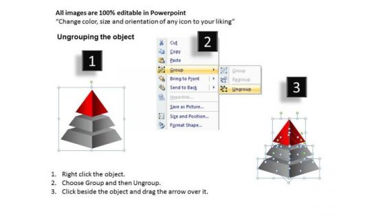 PowerPoint Process Success Pyramid Ppt Templates