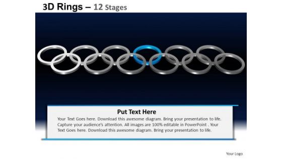 PowerPoint Process Success Rings Ppt Themes