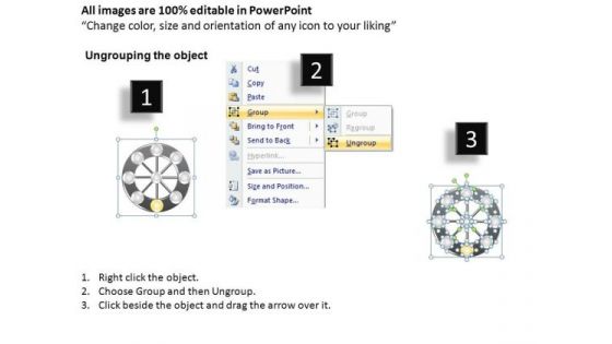 PowerPoint Process Success Wheel Diagram Ppt Themes