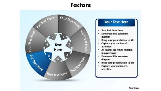 PowerPoint Process Teamwork Contributing Factors Ppt Themes