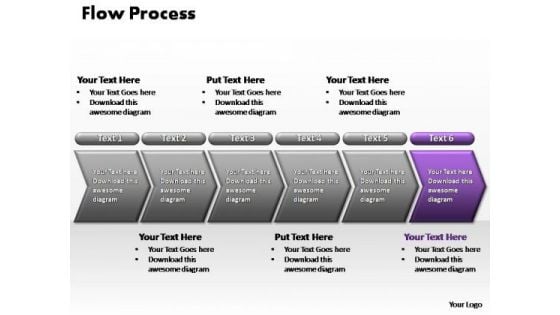 PowerPoint Process Teamwork Flow Process Ppt Design Slides