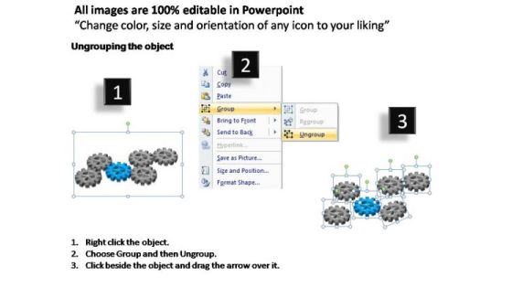 PowerPoint Process Teamwork Gears Process Ppt Backgrounds Slide02