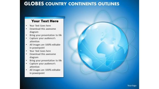 PowerPoint Process Teamwork Globes Country Ppt Layouts