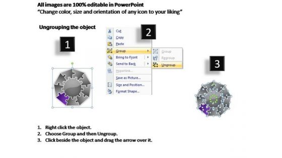 PowerPoint Process Teamwork Jigsaw Format Ppt Slide Designs