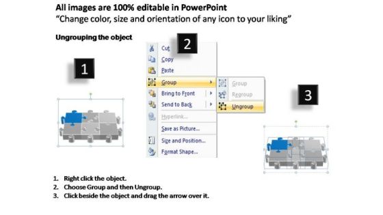 PowerPoint Process Teamwork Puzzle Process Ppt Presentation Slide02