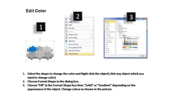 PowerPoint Process Teamwork Puzzle Process Ppt Presentation Slide03