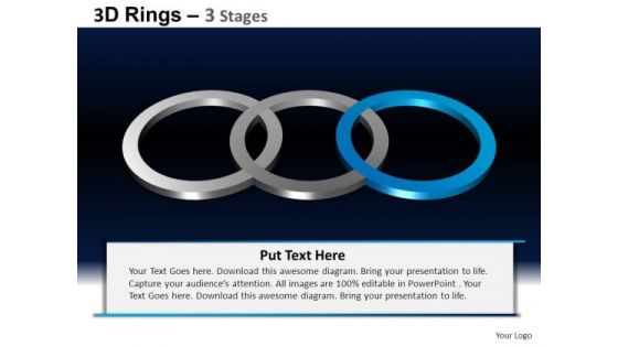 PowerPoint Process Teamwork Rings Ppt Design