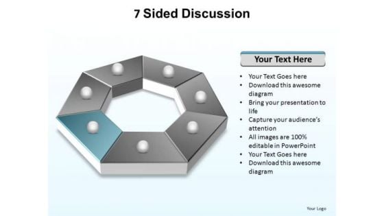 PowerPoint Process Teamwork Sided Discussion Ppt Presentation