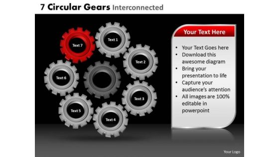 PowerPoint Slide Business Circular Gears Ppt Themes