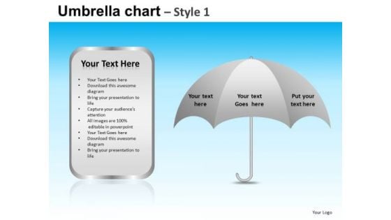 PowerPoint Slide Business Education Umbrella Chart Ppt Presentation