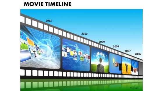 PowerPoint Slide Business Leadership Vision Movie Timeline Ppt Presentation Designs