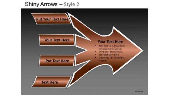 PowerPoint Slide Business Success Shiny Arrows 2 Ppt Designs