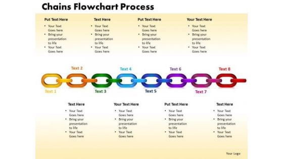 PowerPoint Slide Chains Flowchart Process Business Ppt Theme