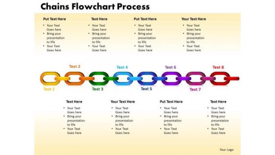 PowerPoint Slide Chains Flowchart Process Business Ppt Theme