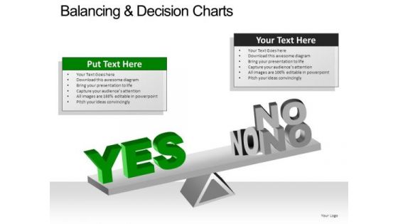 PowerPoint Slide Chart Balancing Decision Ppt Slide