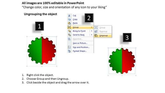 PowerPoint Slide Chart Gear Process Ppt Theme Slide02