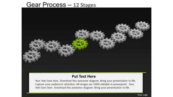 PowerPoint Slide Chart Gears Process Ppt Backgrounds