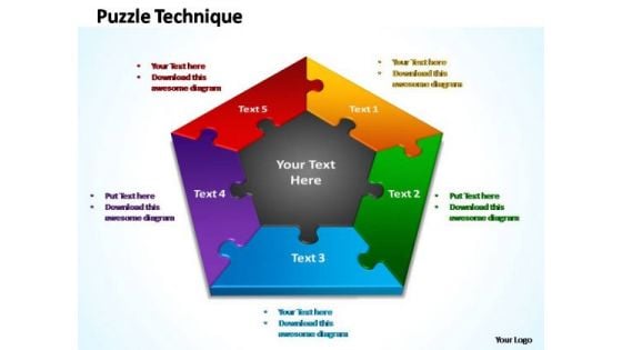 PowerPoint Slide Chart Puzzle Technique Ppt Design