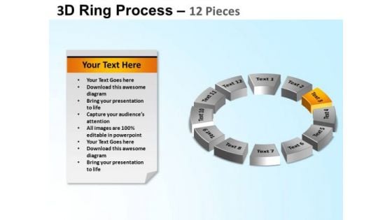 PowerPoint Slide Circle Chart Ring Process Ppt Slide