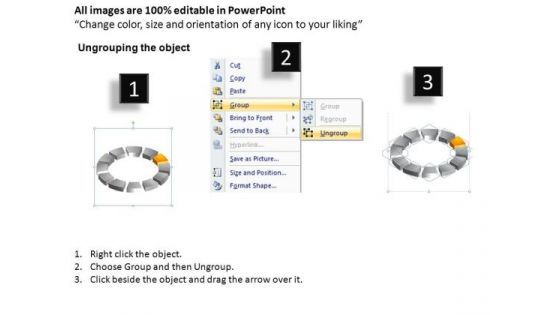 PowerPoint Slide Circle Chart Ring Process Ppt Slide