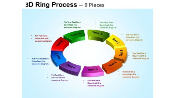 PowerPoint Slide Circle Chart Ring Process Ppt Theme